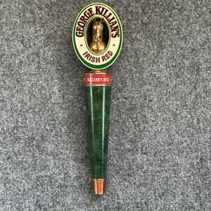 Vintage George Kilians Beer Tap Handle Irish Red Gold Head Bar Horse Head (12”)